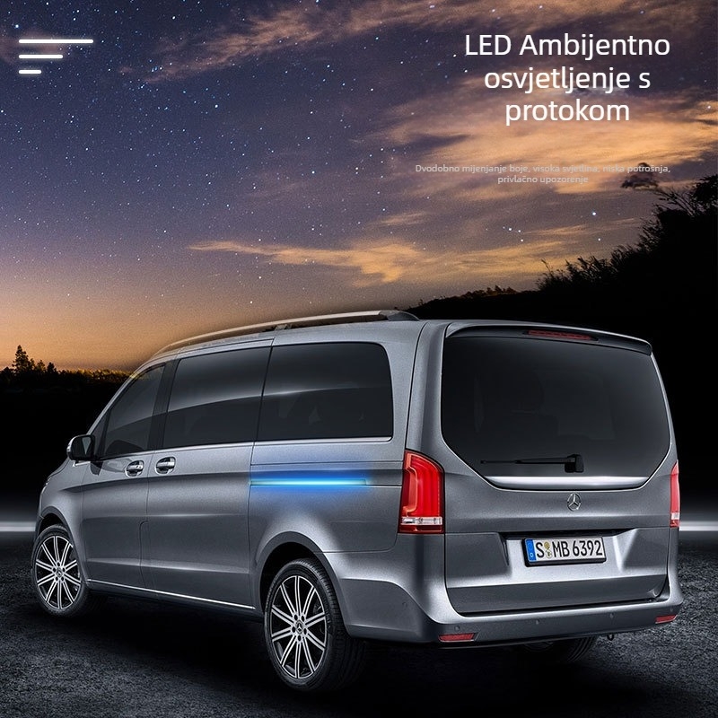 MPV Vrata Track Light - Silikon + LED, 12V, Ugradnja u vratima, MPV model