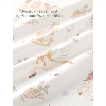 Su dou pamučni zavoj za bebe s karikaturnim uzorkom, A-klasa, za dojenčad i malu djecu.