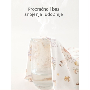 Su dou pamučni zavoj za bebe s karikaturnim uzorkom, A-klasa, za dojenčad i malu djecu.
