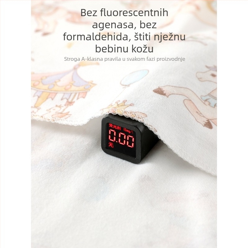 Su dou pamučni zavoj za bebe s karikaturnim uzorkom, A-klasa, za dojenčad i malu djecu.