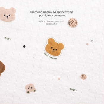 Soft Yun bebi swaddle quilt – 100% pamuk, punilo od svilenih vlakana, težina ispod 1 kg, proljeće/jesen, za bebe do 6 mjeseci, prilagodljiva obrada