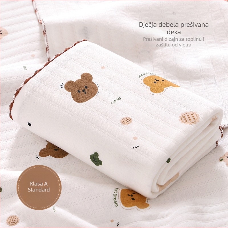 Soft Yun bebi swaddle quilt – 100% pamuk, punilo od svilenih vlakana, težina ispod 1 kg, proljeće/jesen, za bebe do 6 mjeseci, prilagodljiva obrada