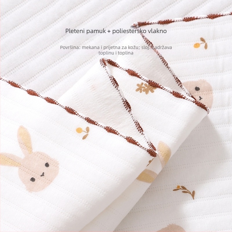 Soft Yun bebi swaddle quilt – 100% pamuk, punilo od svilenih vlakana, težina ispod 1 kg, proljeće/jesen, za bebe do 6 mjeseci, prilagodljiva obrada