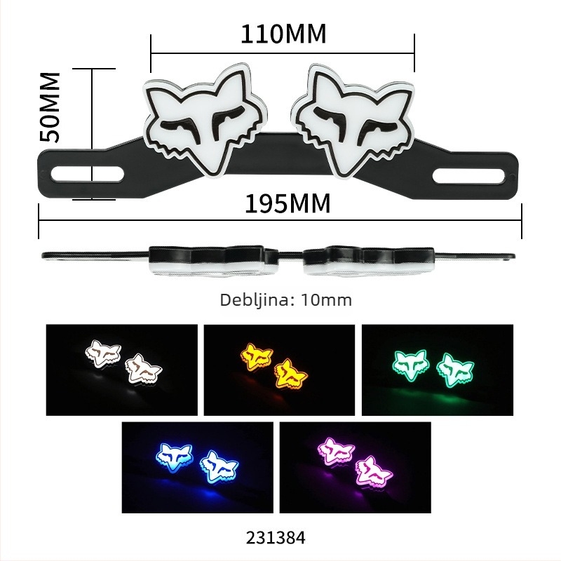 Motocikl LED stražnje svjetlo, 8W, 12V, LED, 20000 lm, Model 001