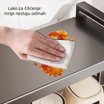 E-typ mikrovalna polica od ugljičnog čelika — metalna konstrukcija, Model E, 1x1, OEM logo, Xiong Tribe Home Furnishing