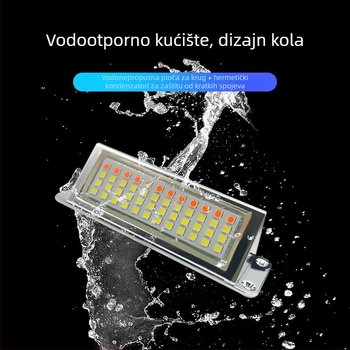 Univerzalno stražnje svjetlo s LED, aluminijski kućište, univerzalna prilagodba, svjetlo za kočenje/pomoćno i svjetlo za registarsku pločicu