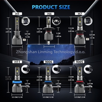 LED automobilska LED far plug-in za H1/H4/H7, s integriranim visokim i niskim snopom, tijelo od avionskog aluminija, napajanje 10-32V