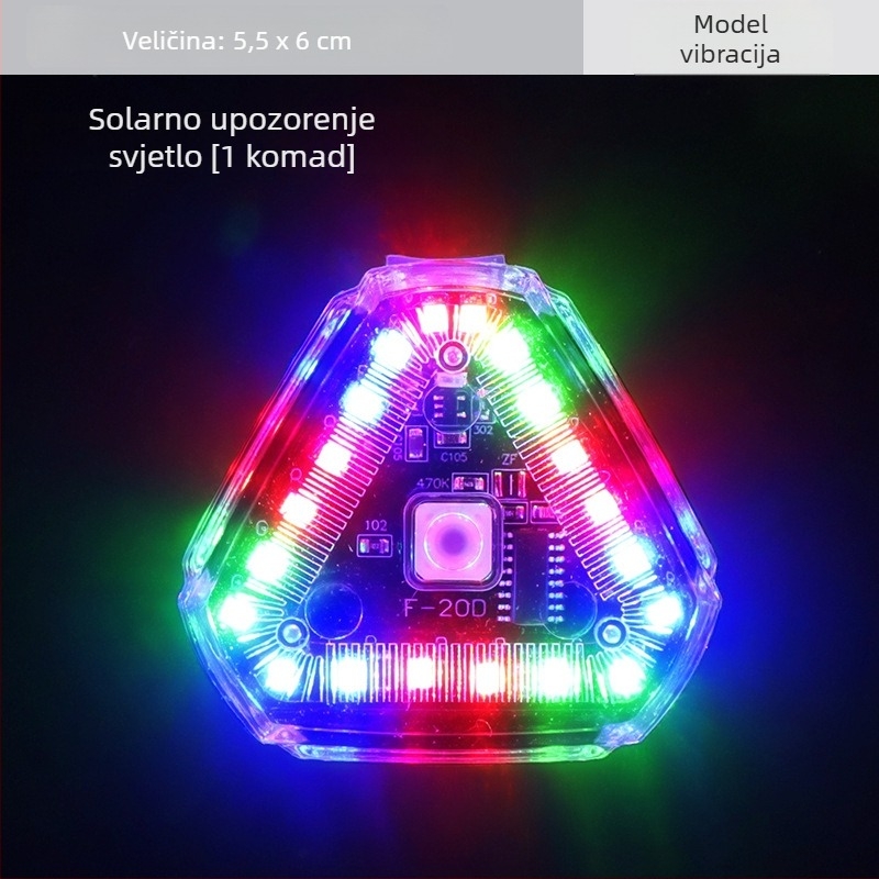 MS-045 strob svjetlo stražnje svjetlo za električna vozila i kamione, 3W, 5V, 0.2A, PC plast