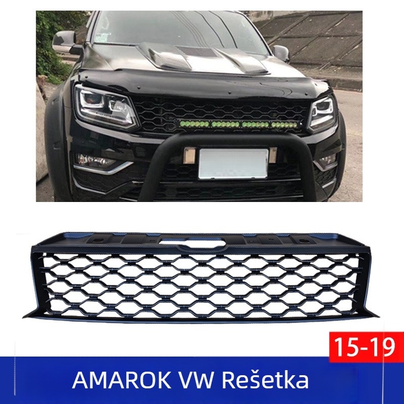 Prednja rešetka za Volkswagen Amarok – off-road modifikacija, ABS plastika, modeli 2015–2019, DUKE4WD