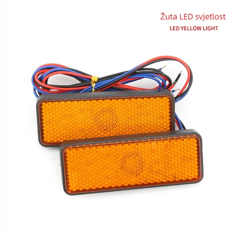Motocikl LED reflektor pravokutni s LED modulom, 12V, 1,5W, 3000K, 50.000 sati