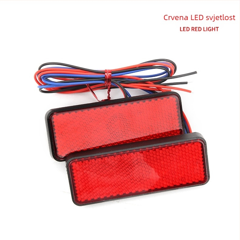 Motocikl LED reflektor pravokutni s LED modulom, 12V, 1,5W, 3000K, 50.000 sati