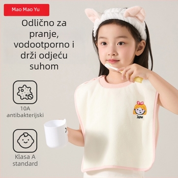 Dječji ručnik za lice i njegu usta, poliester 150D, jednostavno tkano, 80–100 g, višefunkcionalni ručnik.