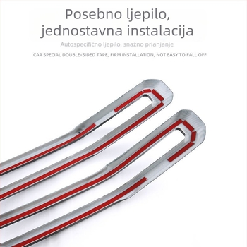Središnji mrežni ukrasni trak za prednji dio Ford Rangera — ABS plastika, montaža na branik, model 23-24, dodatak br. 23.14.09A