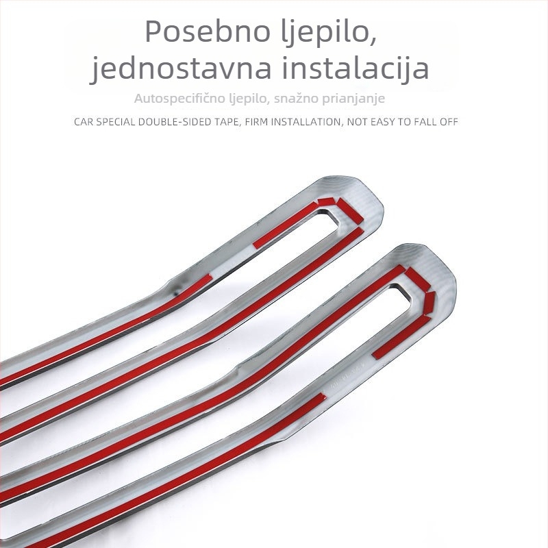Središnji mrežni ukrasni trak za prednji dio Ford Rangera — ABS plastika, montaža na branik, model 23-24, dodatak br. 23.14.09A