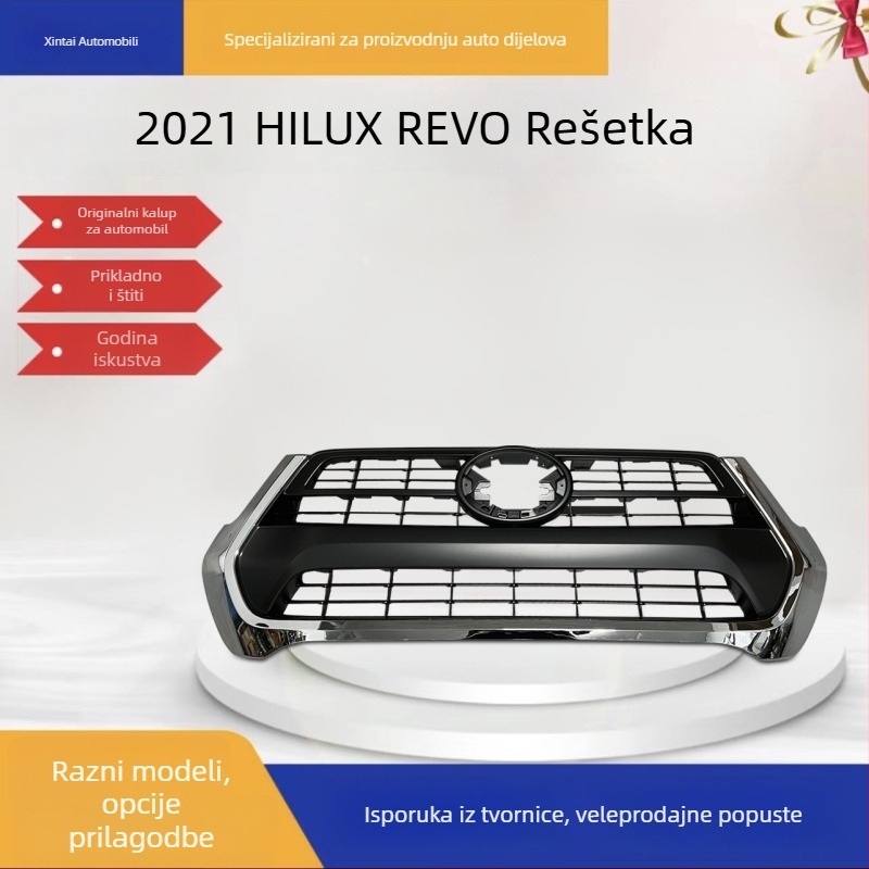 Prednja rešetka za Toyota Hilux Revo 2021, ABS plastika, ugradnja na branik, marka Xintai