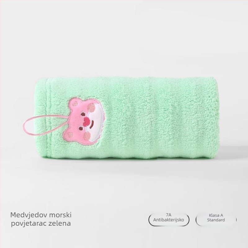 Drizzle ručnik za lice za djecu i bebe od koralnog flisa, 150D Cut Velvet, 50-80 g