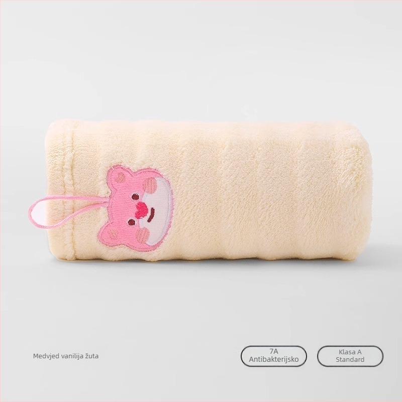Drizzle ručnik za lice za djecu i bebe od koralnog flisa, 150D Cut Velvet, 50-80 g