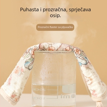 Bebin ručnik za lice od 100% pamuka, crtani uzorak, šivanje i tisak, težina ispod 50 g, Strong Baby