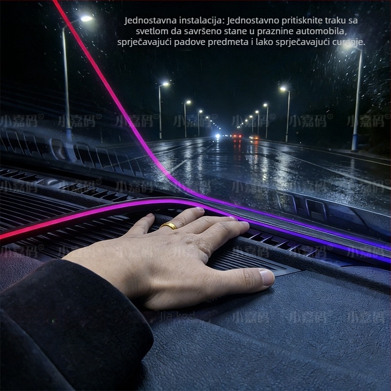 Automobilsko ambijentalno svjetlo za prednje staklo – Akril, Model CBL-125, Snaga 5, Napon 5, Univerzalna kompatibilnost