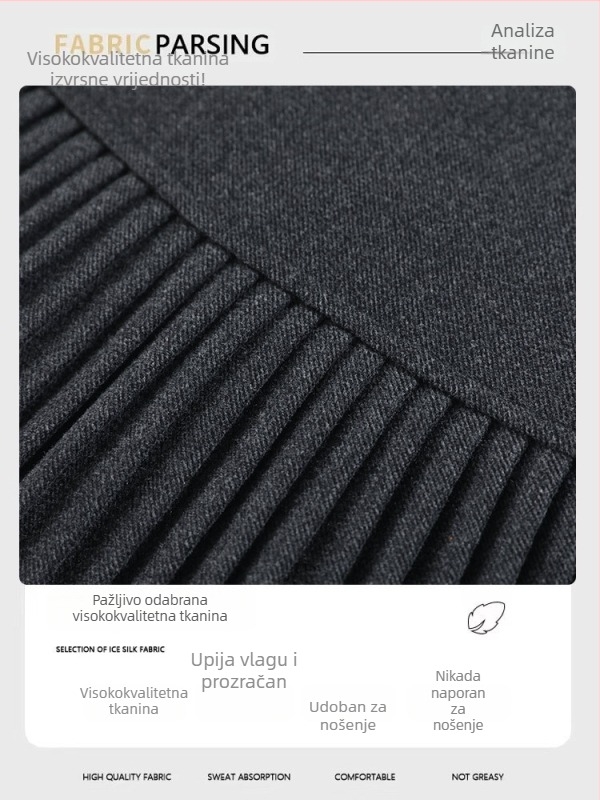 Plisirana vunena suknja, A-linija, japansko-korejski casual stil, zima 2025, poliester 95%+