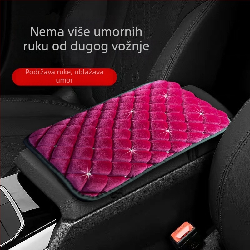 Univerzalna pliš podloška za središnji naslon za ruke automobila, Jinhuangda, kompatibilna s općim modelima