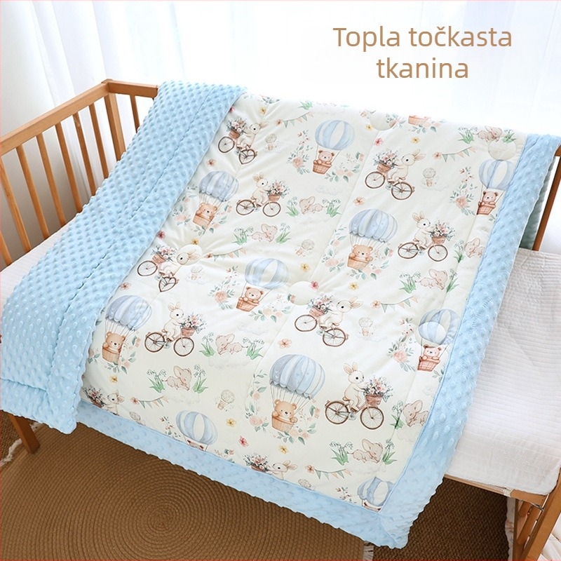 Dekica za bacanje, od poliesterskog vlakna, s crtić motivom, za bebe i malu djecu (1–3 godine), pogodna za proljeće, jesen i zimu.