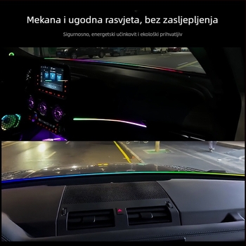 Unutarnje ambientno svjetlo za automobil — silikon, 12V, 5W, 5A, ugrađeno u instrument ploču