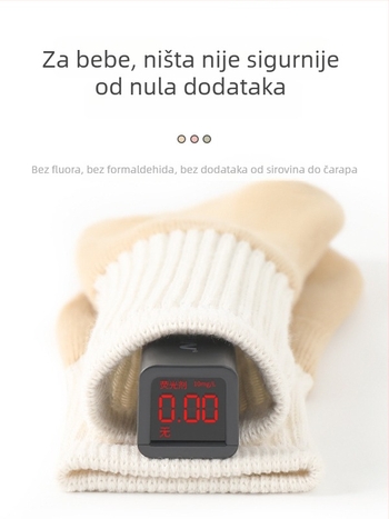 Zimske debeli dječje čarape od pamuka, srednji tubus, 1–3 godine