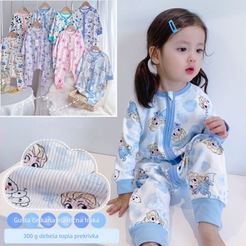 Unisex dječji onesie s zatvaračem na nogama, korejskog stila, jesen 2022, 10% spandex