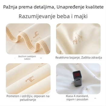 Pamukana zavojnica za novorođenčad, četiri sezone, s karikaturnim uzorkom, težina 170–200 g