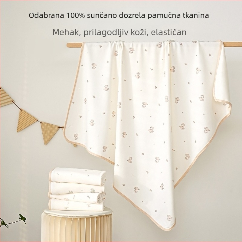 Pamukana zavojnica za novorođenčad, četiri sezone, s karikaturnim uzorkom, težina 170–200 g