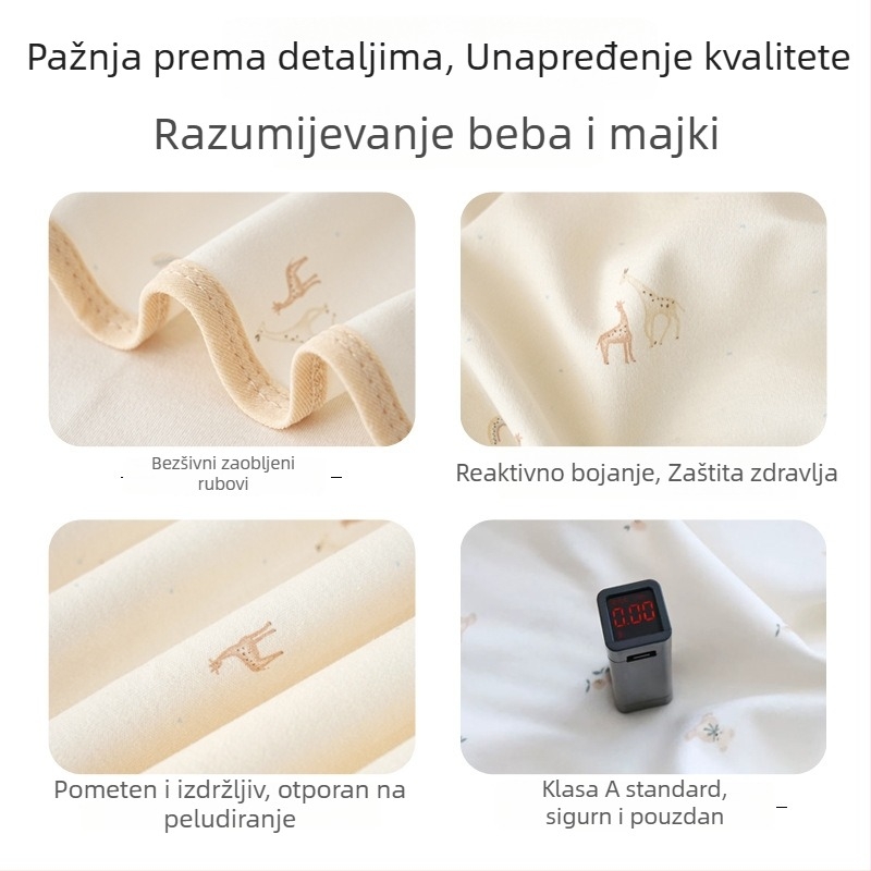 Pamukana zavojnica za novorođenčad, četiri sezone, s karikaturnim uzorkom, težina 170–200 g