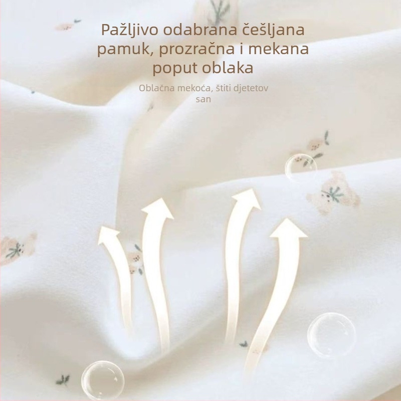 Pamukana zavojnica za novorođenčad, četiri sezone, s karikaturnim uzorkom, težina 170–200 g