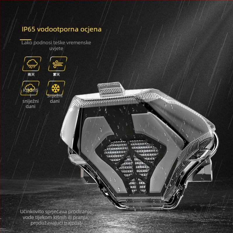 LED stražnje svjetlo za Yamaha MT-25 (2015-2018) YZF-R25/R3 - 7.6W, 12V DC, LED izvor, model MS-FZ07150T, vijek trajanja 30.000 h