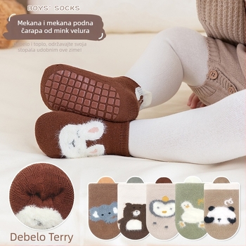 Robibabi dječje čarape od pamuka, debele, prozračne i upijaju znoj, 80% pamuka, uzorci: pruge, karirane, jednobojne, crtani motivi