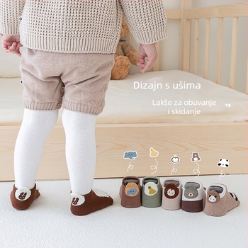 Robibabi dječje čarape od pamuka, debele, prozračne i upijaju znoj, 80% pamuka, uzorci: pruge, karirane, jednobojne, crtani motivi