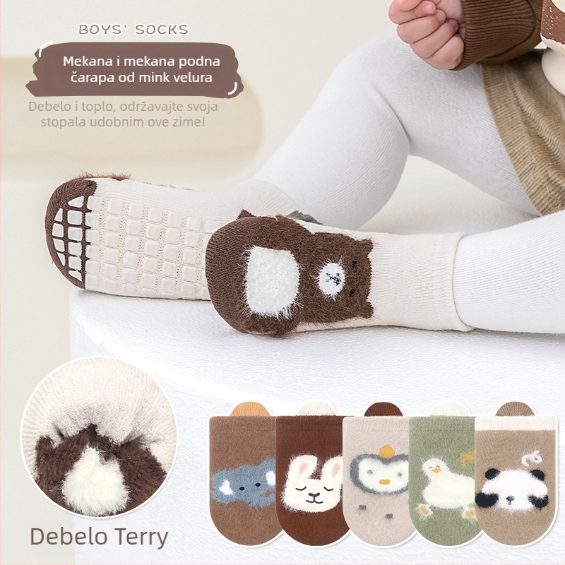 Robibabi dječje čarape od pamuka, debele, prozračne i upijaju znoj, 80% pamuka, uzorci: pruge, karirane, jednobojne, crtani motivi