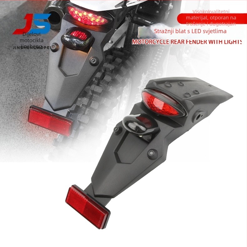 LED stražnje svjetlo za 12V motocikl s ABS kućištem i reflektorom, vijek trajanja 30.000 sati