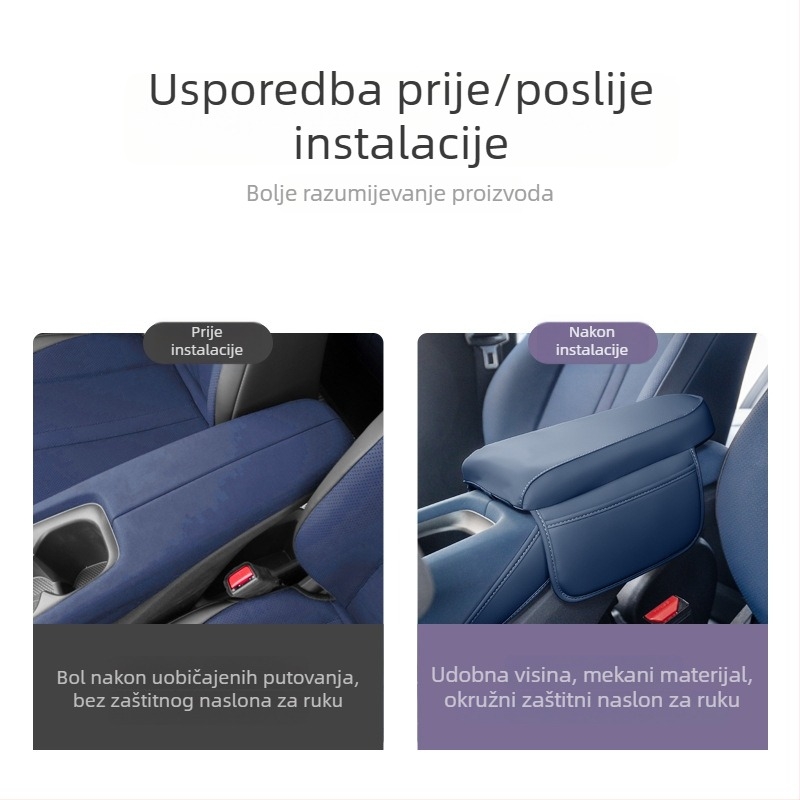 Kožni jastučić za podizanje naslona BYD Seagull – središnja kutija naslona, proizvedeno u Kini