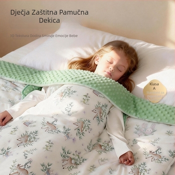 Dječji spavaći vreć s anti-kick zaštitom, tkanina od bambusovih vlakana, punilo vlakna, četiri sezone, težina 1.1–2 jin, brend wheat weave