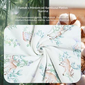 Dječji spavaći vreć s anti-kick zaštitom, tkanina od bambusovih vlakana, punilo vlakna, četiri sezone, težina 1.1–2 jin, brend wheat weave