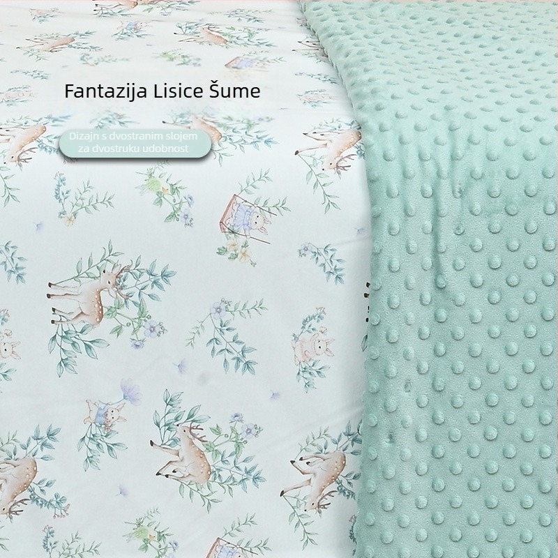 Dječji spavaći vreć s anti-kick zaštitom, tkanina od bambusovih vlakana, punilo vlakna, četiri sezone, težina 1.1–2 jin, brend wheat weave