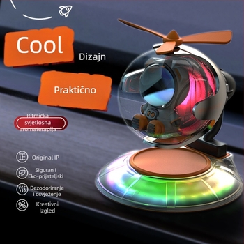 Automobilski aroma difuzor s ambijentalnim svjetlom i zvukovnim upravljanjem | plastika, 5–10 mL, ocean miris, isparavanje 1–15 dana, rok trajanja 3 godine