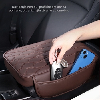 Kožna jastučić za povećanje naslona za ruku u automobilu — Evance, opći modeli, licencirana privatna etiketa