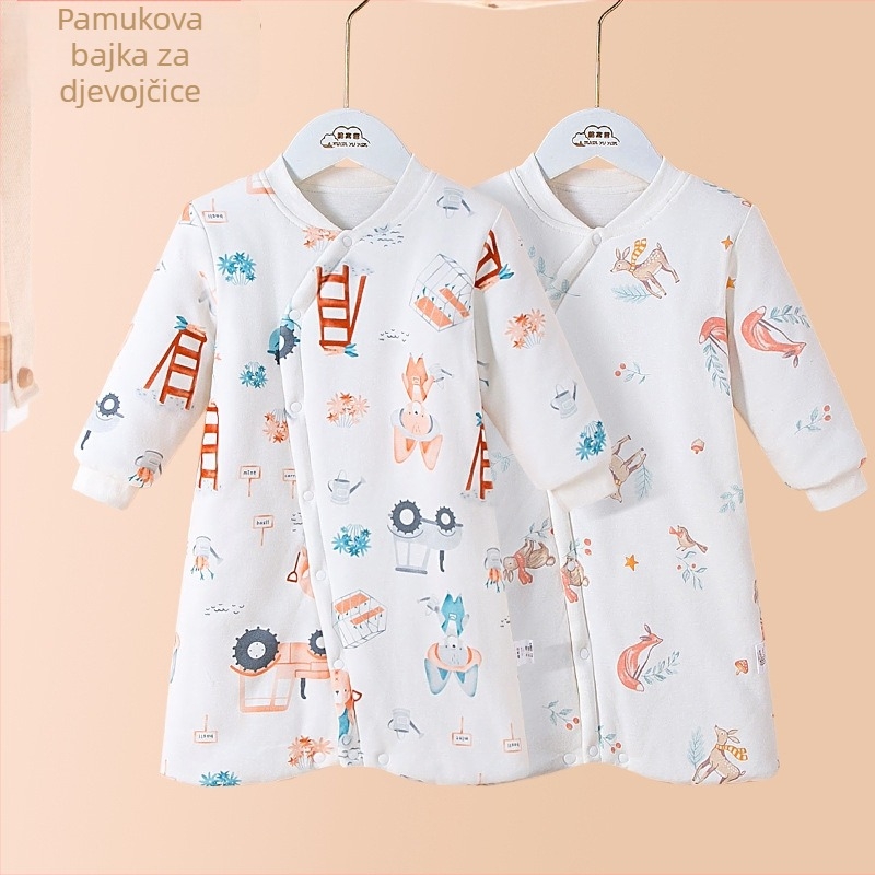 Dječja vreća za spavanje - debeli quilt, 95% čista pamuka, punilo poliester-pamuk, za jesen i zimu, za djecu 1-3 godine