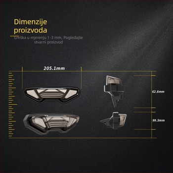 LED stražnje svjetlo MS-FZ09T1416, 12V DC, PC+ABS, 30000 h, kompatibilno Yamaha MT-09/MT-10