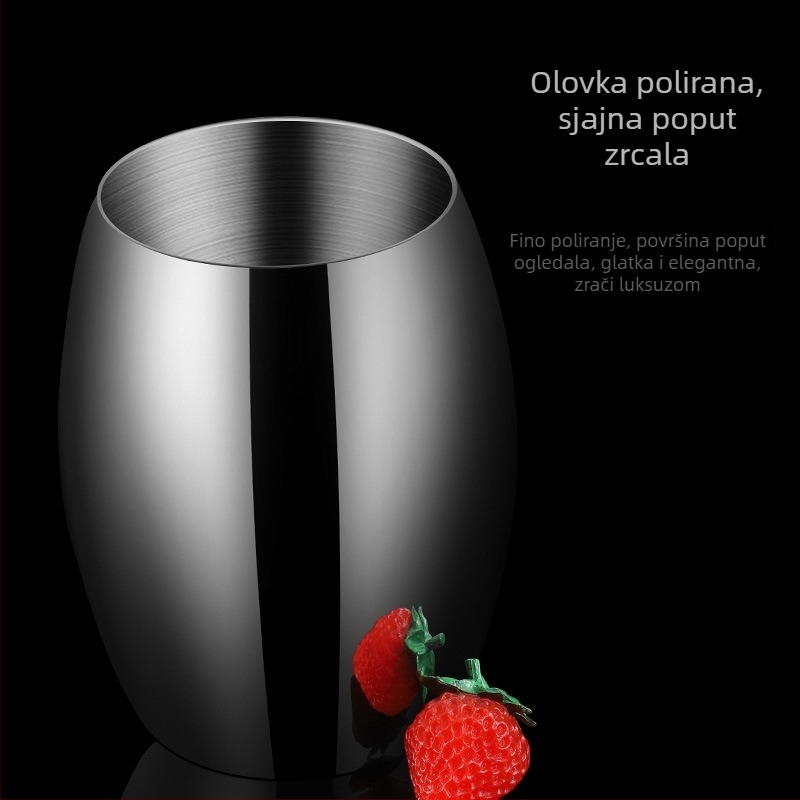 Popolnjak od nehrđajućeg čelika 304, s oblikom lijevka, protiv rasipanja pepela, moderni minimalistički dizajn, višekratna upotreba