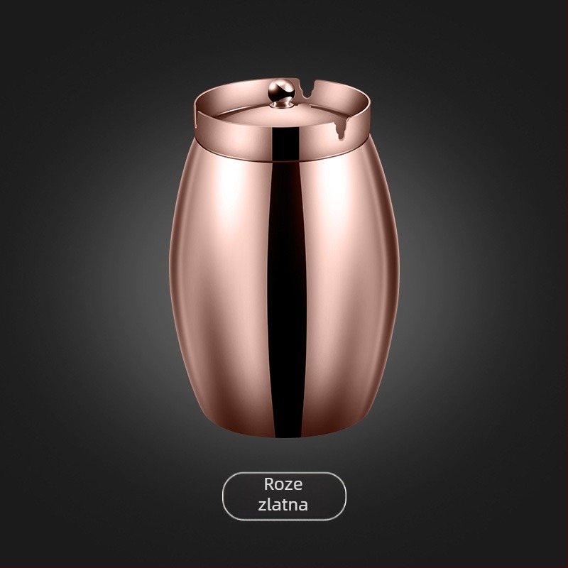 Popolnjak od nehrđajućeg čelika 304, s oblikom lijevka, protiv rasipanja pepela, moderni minimalistički dizajn, višekratna upotreba