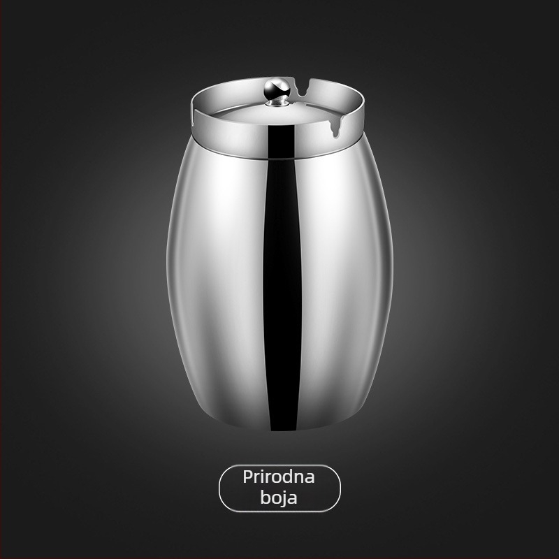 Popolnjak od nehrđajućeg čelika 304, s oblikom lijevka, protiv rasipanja pepela, moderni minimalistički dizajn, višekratna upotreba