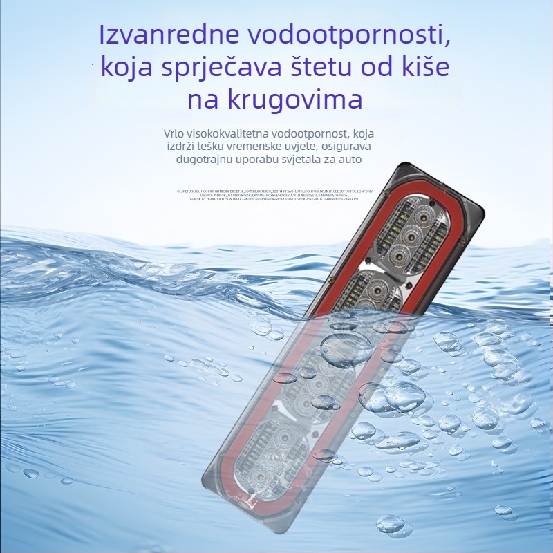 LED stražnje svjetlo za kamione i prikolice, 24V, 21W, PVC plastika, minimalistički model